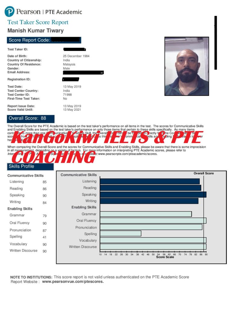 score 90 in pte, Kangokiwi IELTS & PTE coaching